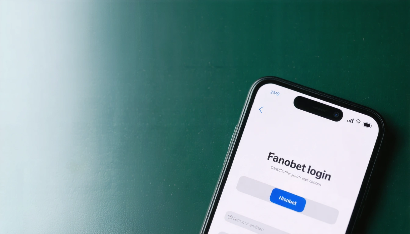Fanobet login Anleitung zum sicheren Zugriff auf Konto